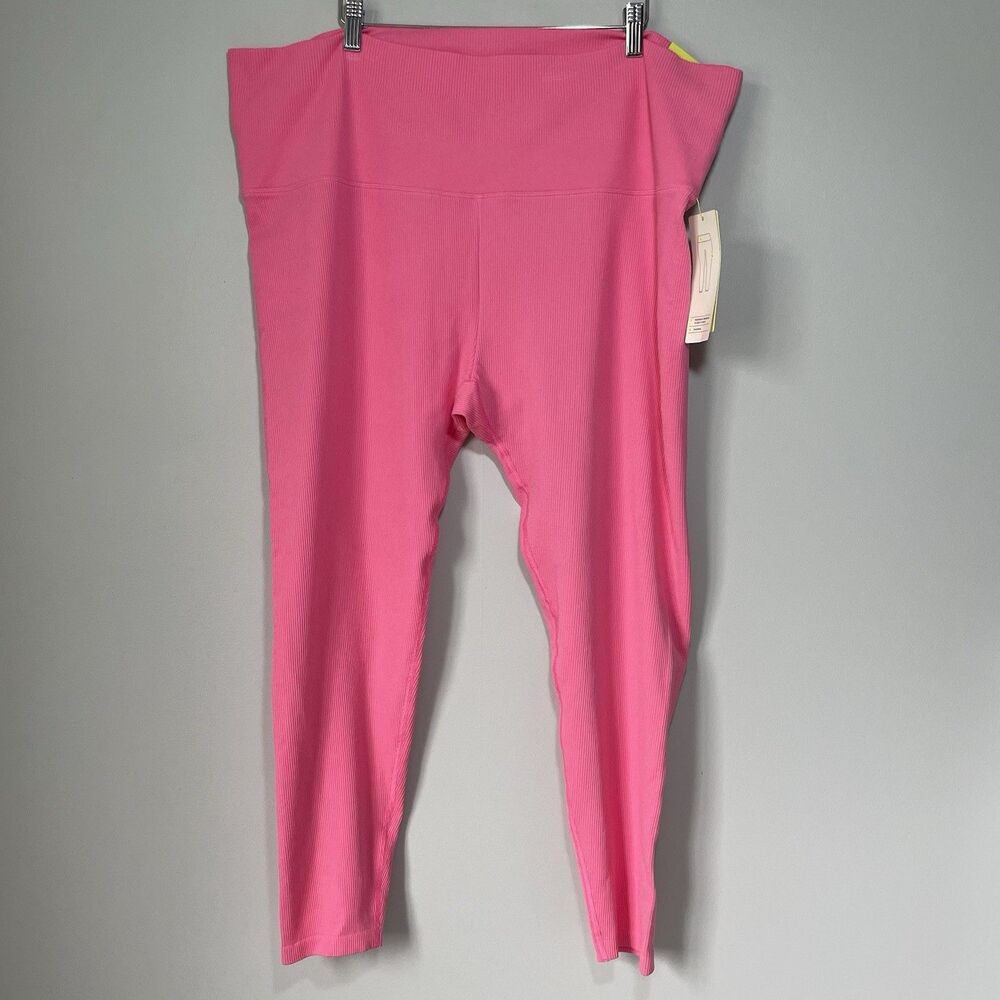 All In Motion High-Rise Leggings Modal Blend Pink Athleisure Women's Size 3X